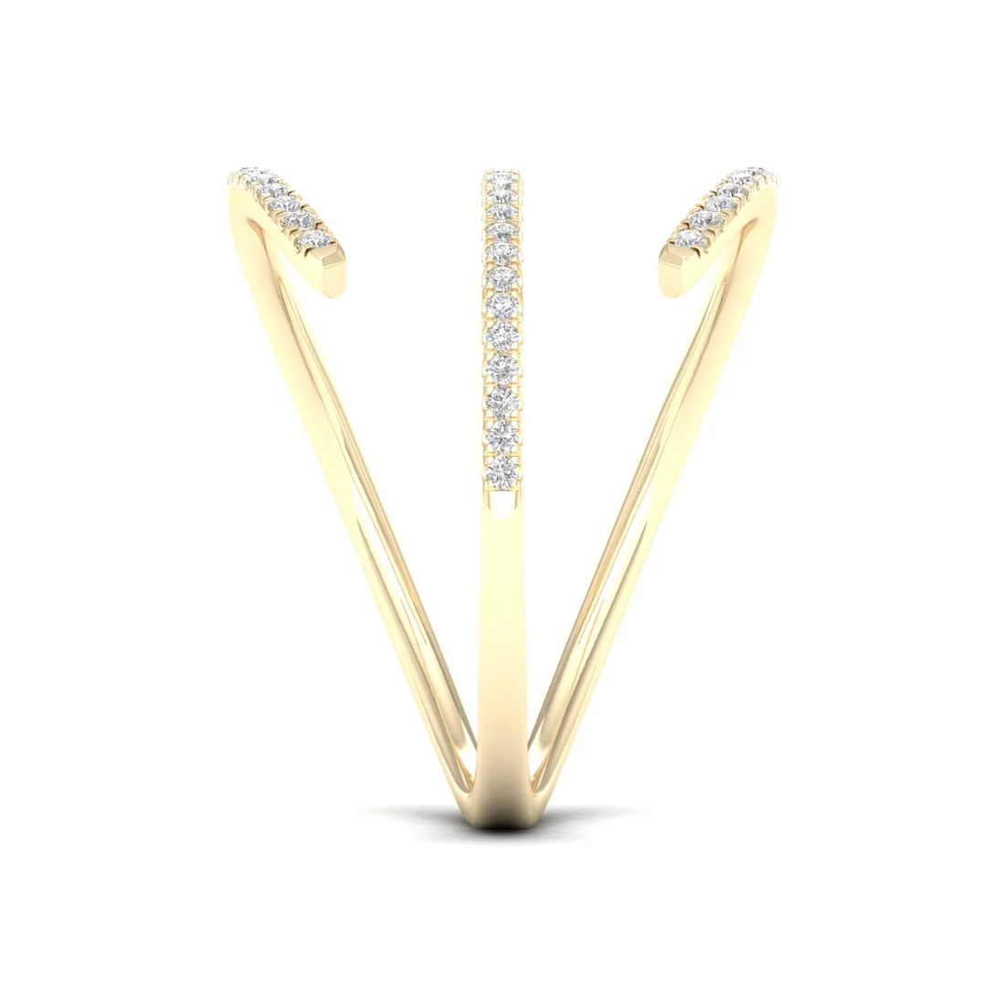 0.18ctw Lab Grown Diamond Unique Wedding Band