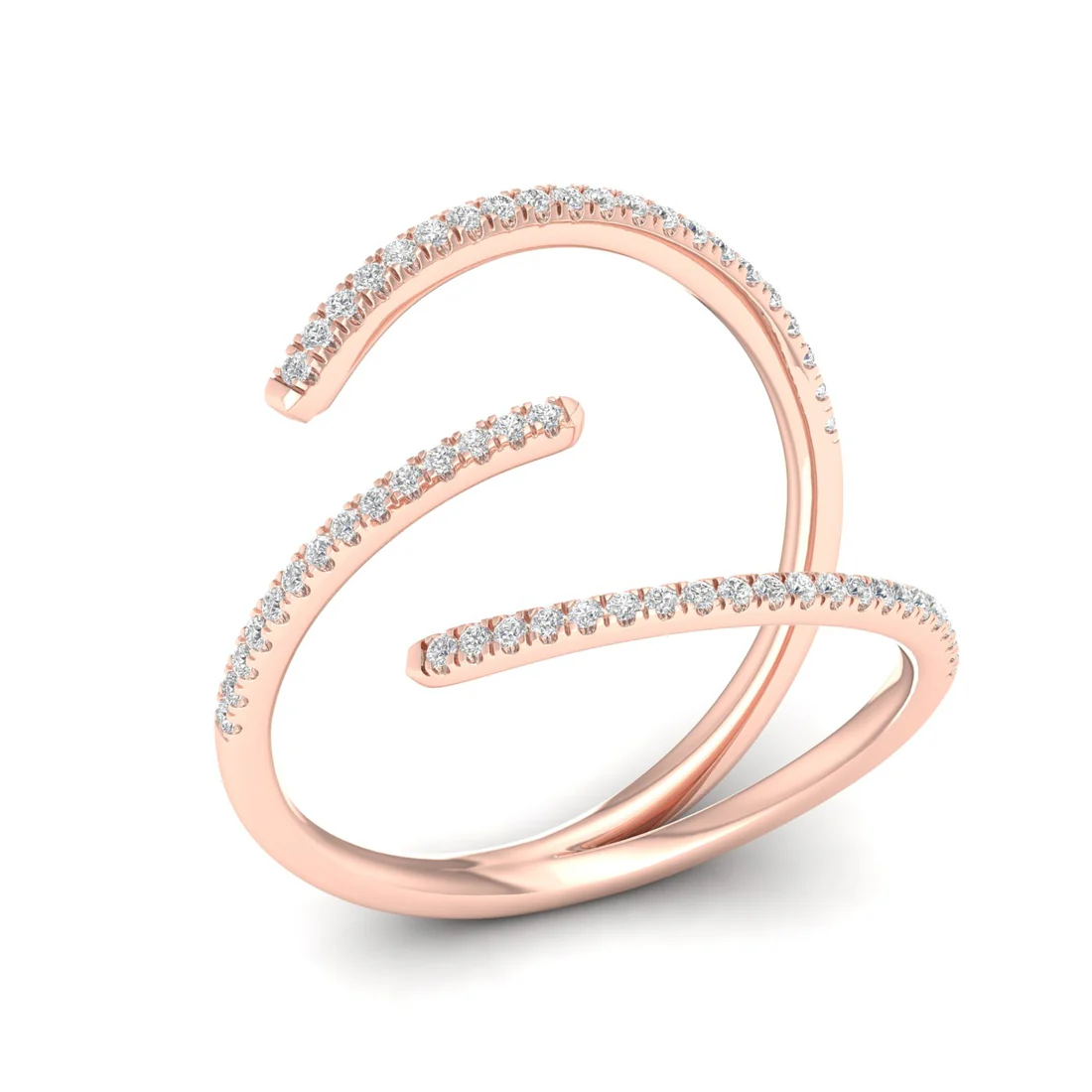 0.18ctw Lab Grown Diamond Unique Wedding Band