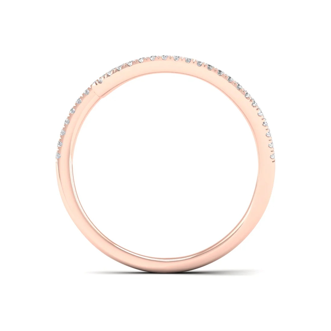 0.18ctw Lab Grown Diamond Unique Wedding Band