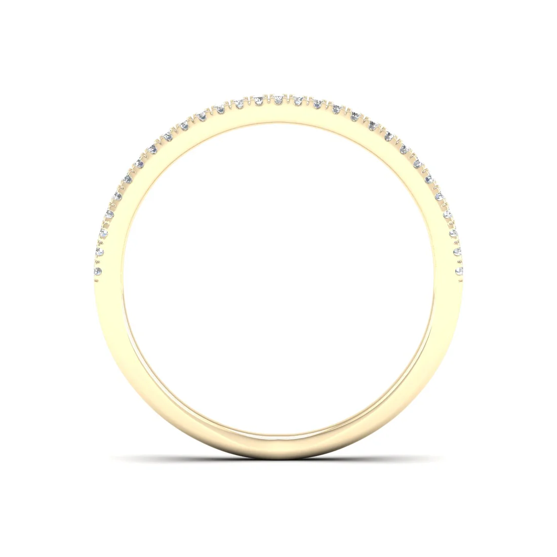 0.30Ctw Lab Grown Diamond Open Wedding Band