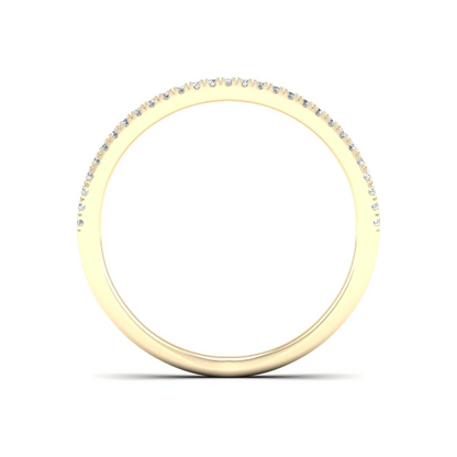 0.30Ctw Lab Grown Diamond Open Wedding Band