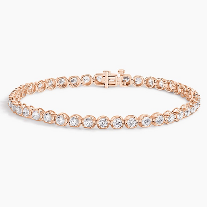 4CTW 7 inch Certified Round Lab Grown Diamond Tennis Bracelet