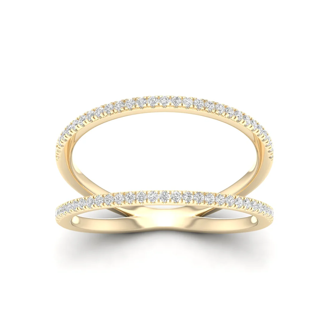 0.30Ctw Lab Grown Diamond Open Wedding Band