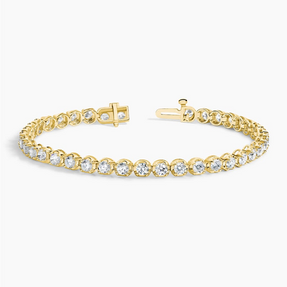 4CTW 7 inch Certified Round Lab Grown Diamond Tennis Bracelet