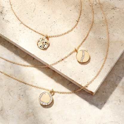 1/8 CTW Lab Grown Diamond Fairmined Tierra Pendant