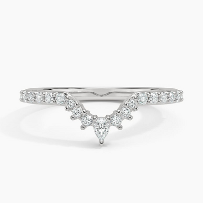 14k Yellow Gold Lab Grown Diamond Luxe Wedding Band Women