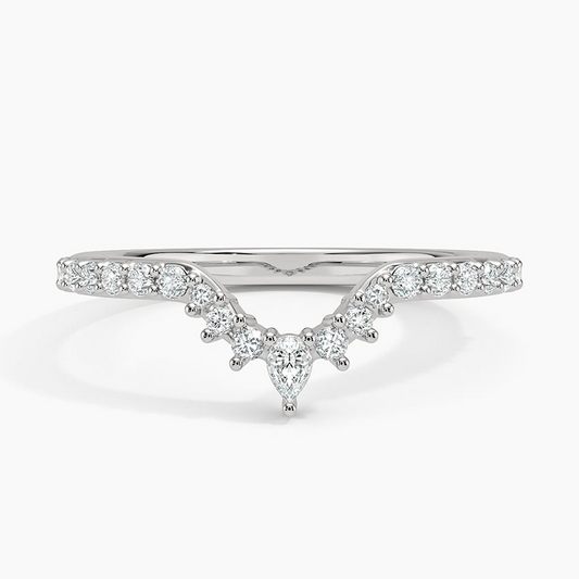 14k Yellow Gold Lab Grown Diamond Luxe Wedding Band Women