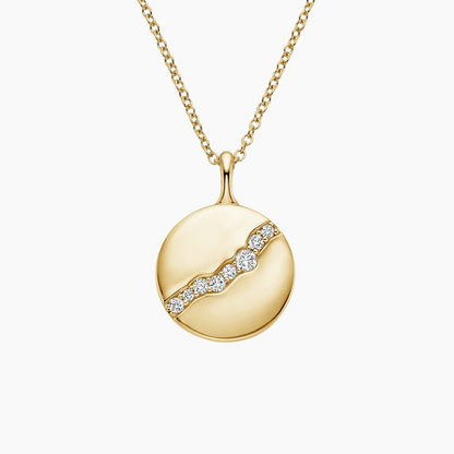 1/8 CTW Lab Grown Diamond Fairmined Tierra Pendant