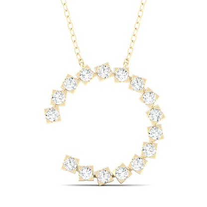 0.50 CTW Lab Grown Diamond Round Cut Pendant