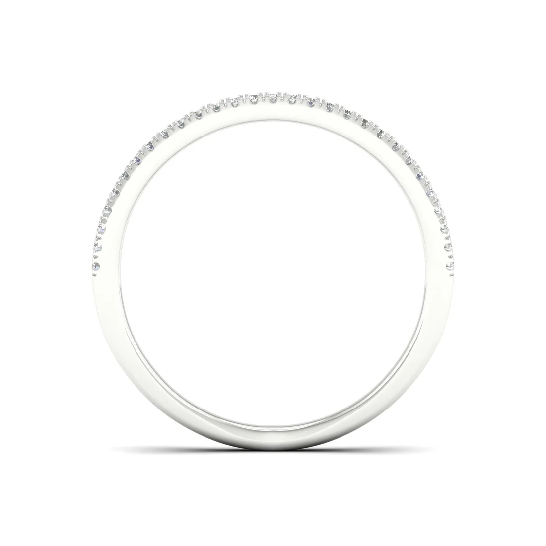 0.30Ctw Lab Grown Diamond Open Wedding Band