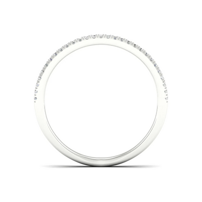 0.30Ctw Lab Grown Diamond Open Wedding Band