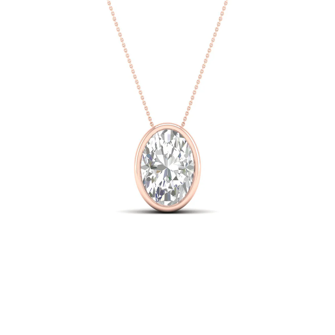 1 CTW Lab Grown Diamond Bezel Set Pendant