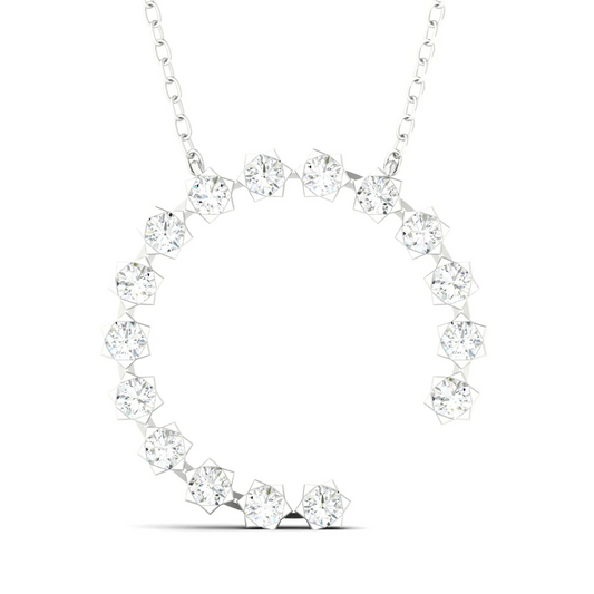 0.50 CTW Lab Grown Diamond Round Cut Pendant
