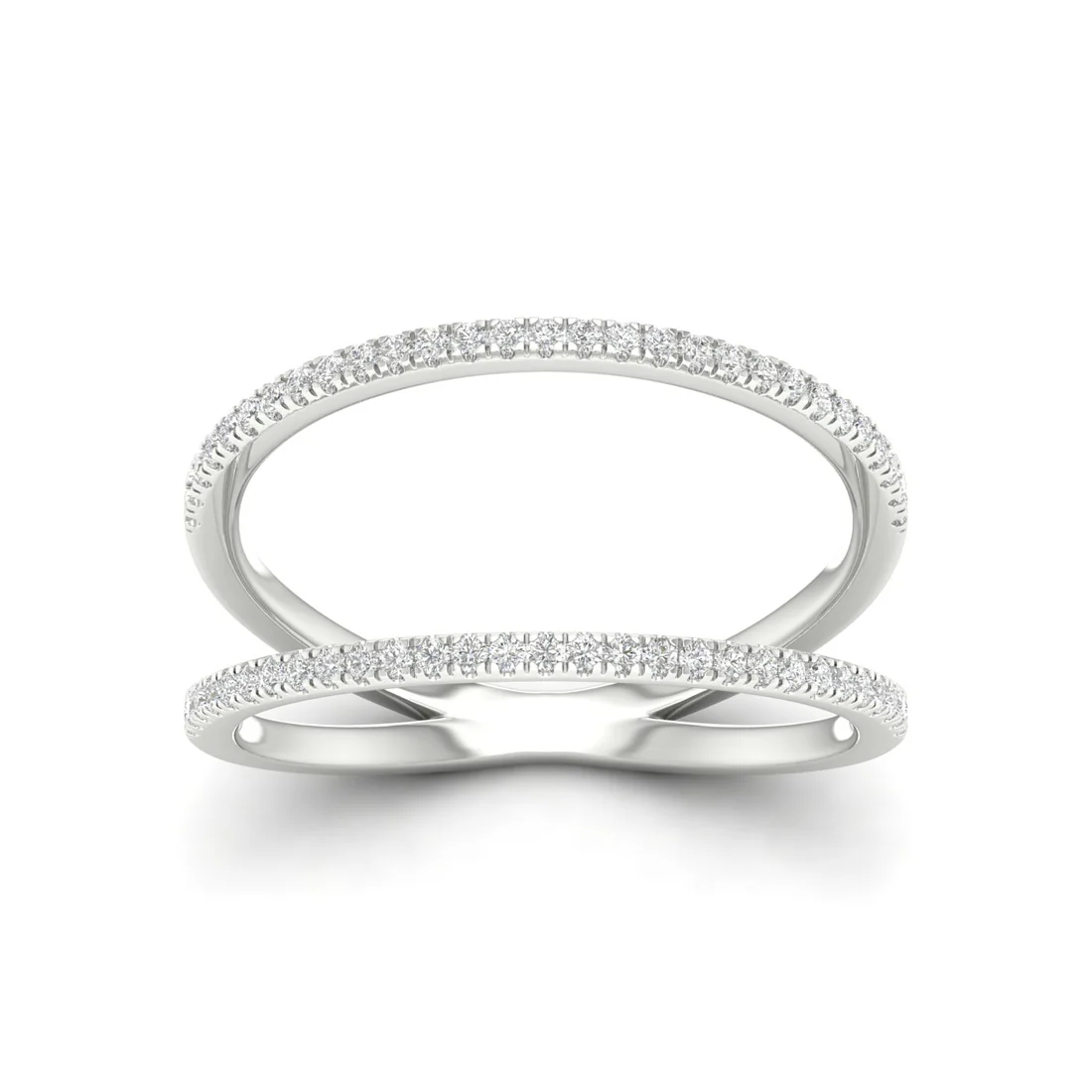 0.30Ctw Lab Grown Diamond Open Wedding Band