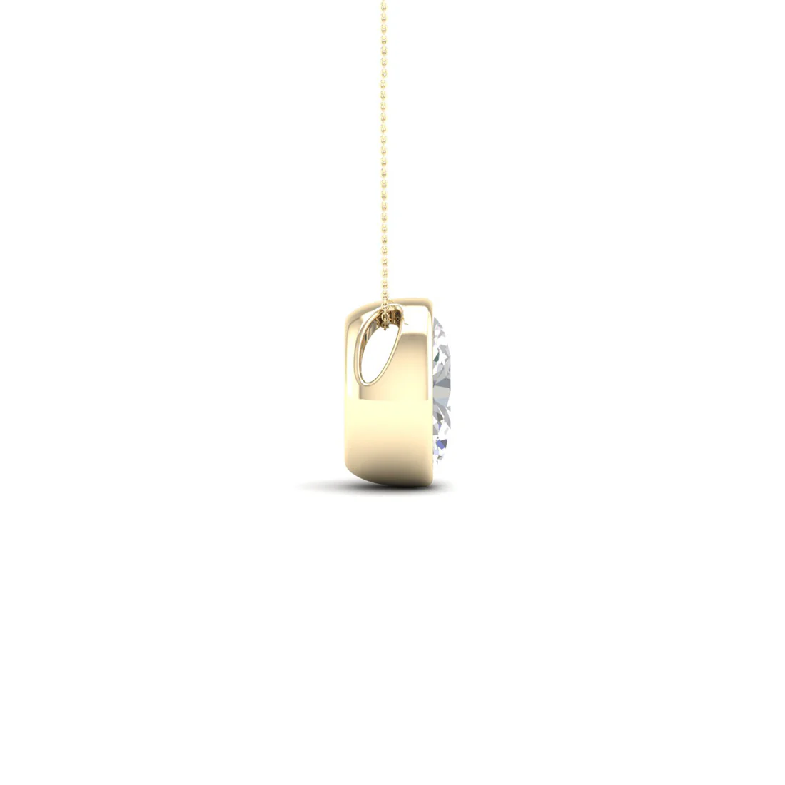 1 CTW Lab Grown Diamond Bezel Set Pendant