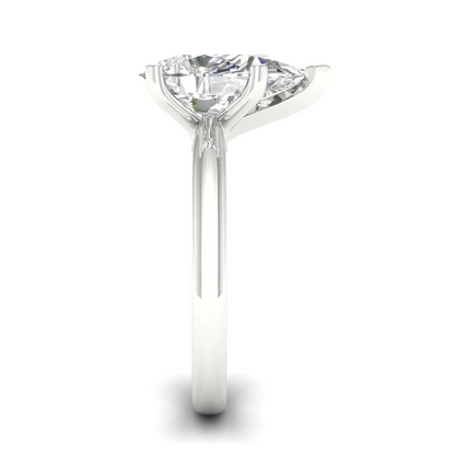 3 CT Antique Pear Lab Grown Diamond Solitaire Ring For Women