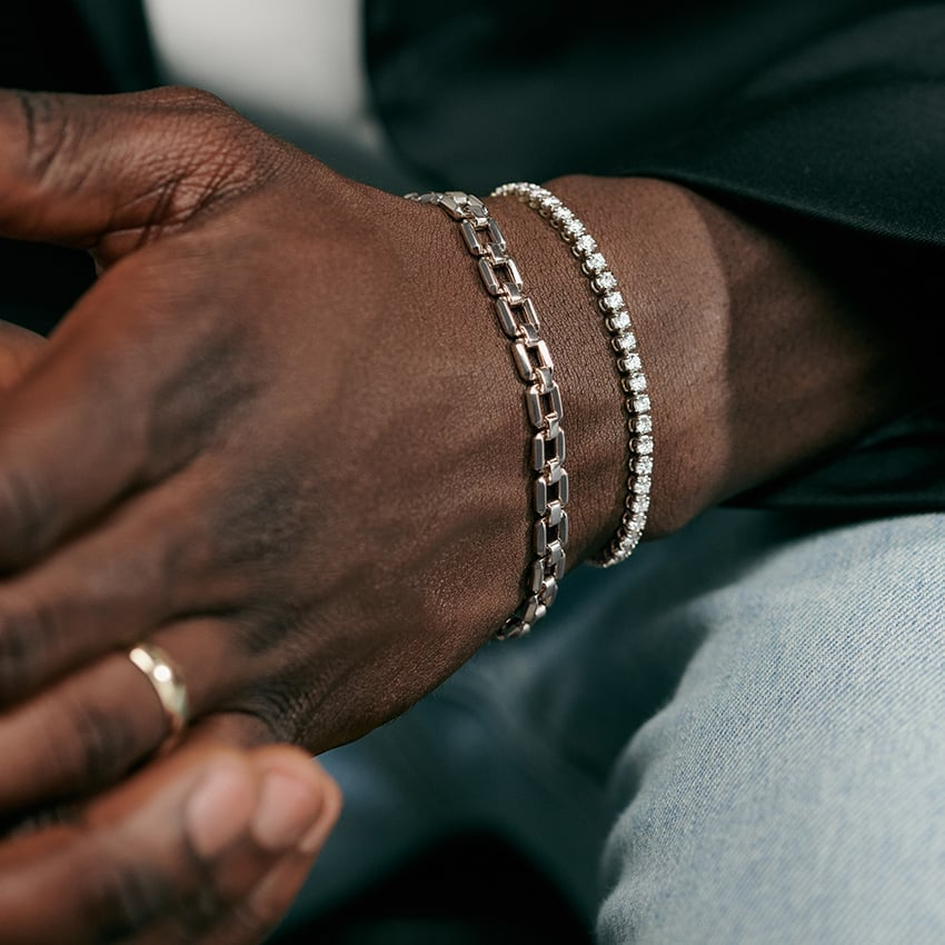 4CTW 7 inch Certified Round Lab Grown Diamond Tennis Bracelet