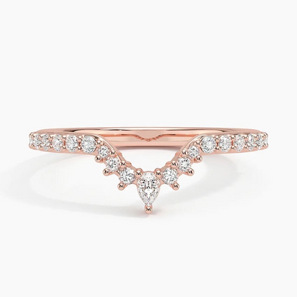 14k Yellow Gold Lab Grown Diamond Luxe Wedding Band Women