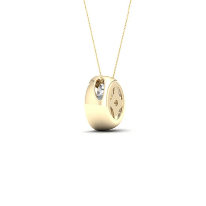 1 CTW Lab Grown Diamond Bezel Set Pendant
