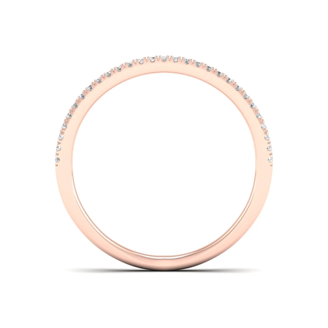 0.30Ctw Lab Grown Diamond Open Wedding Band