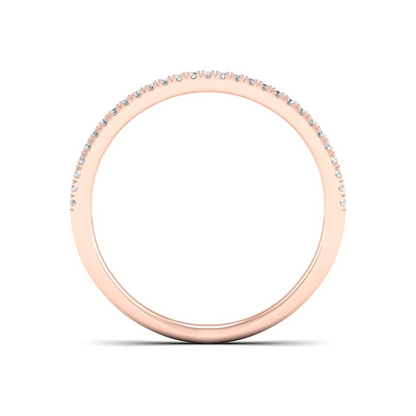 0.30Ctw Lab Grown Diamond Open Wedding Band