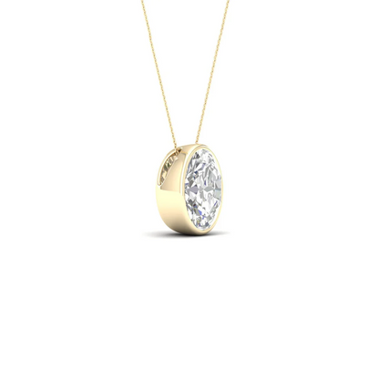1 CTW Lab Grown Diamond Bezel Set Pendant
