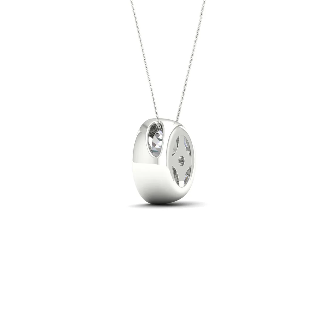 1 CTW Lab Grown Diamond Bezel Set Pendant