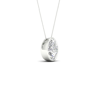 1 CTW Lab Grown Diamond Bezel Set Pendant