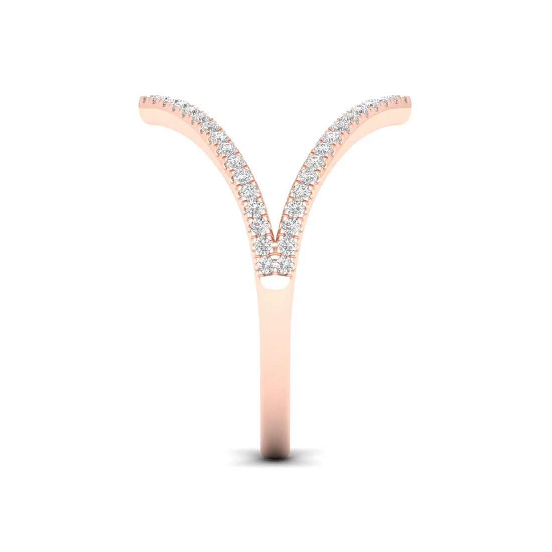 0.23Ctw Lab grown Diamond Vanki Wedding Band