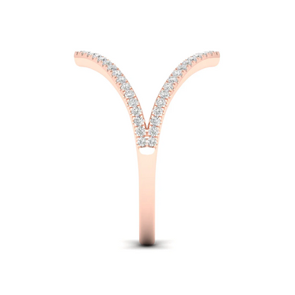 0.23Ctw Lab grown Diamond Vanki Wedding Band