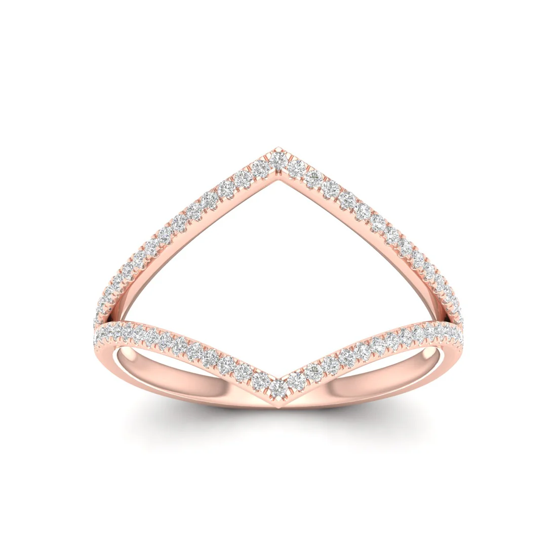 0.23Ctw Lab grown Diamond Vanki Wedding Band