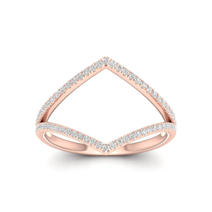 0.23Ctw Lab grown Diamond Vanki Wedding Band