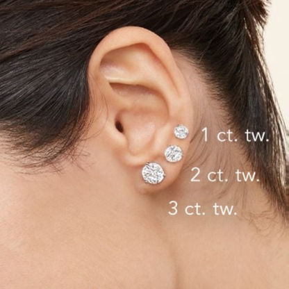 Perfect Martini 2 CTW Lab Grown Diamond Stud Earrings