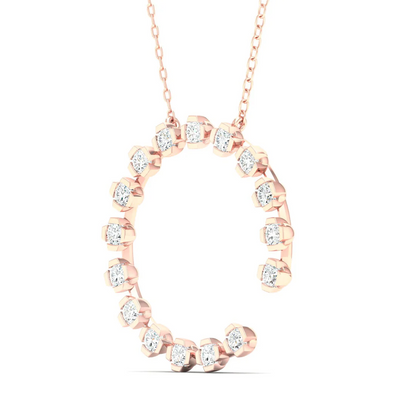 0.50 CT Lab Grown Diamond Open Round Pendant