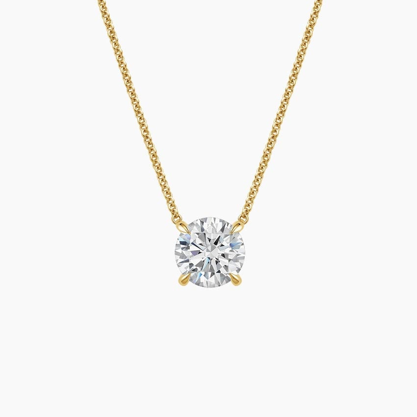2 CTW Lab Grown Diamond Solitaire Pendant