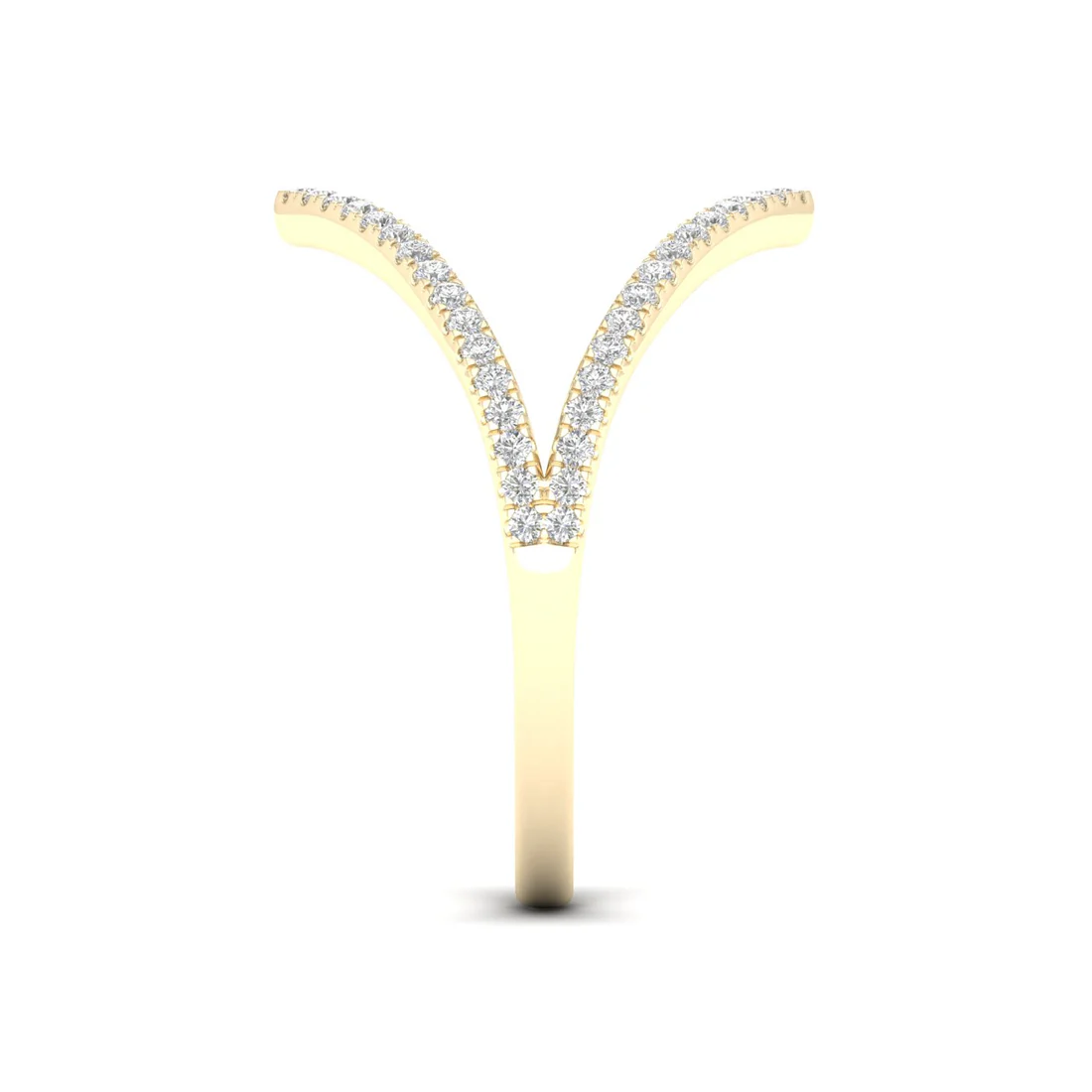 0.23Ctw Lab grown Diamond Vanki Wedding Band