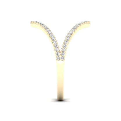 0.23Ctw Lab grown Diamond Vanki Wedding Band