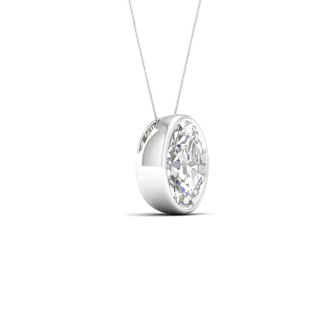 1.50 CTW Lab Grown Diamond Solitaire Pendant