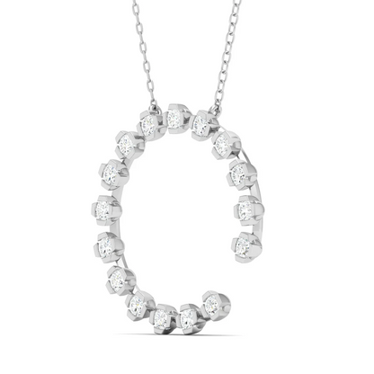 0.50 CT Lab Grown Diamond Open Round Pendant