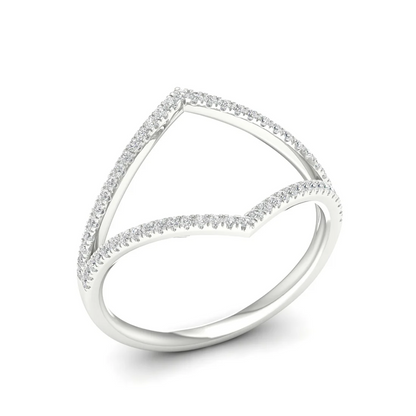 0.23Ctw Lab grown Diamond Vanki Wedding Band