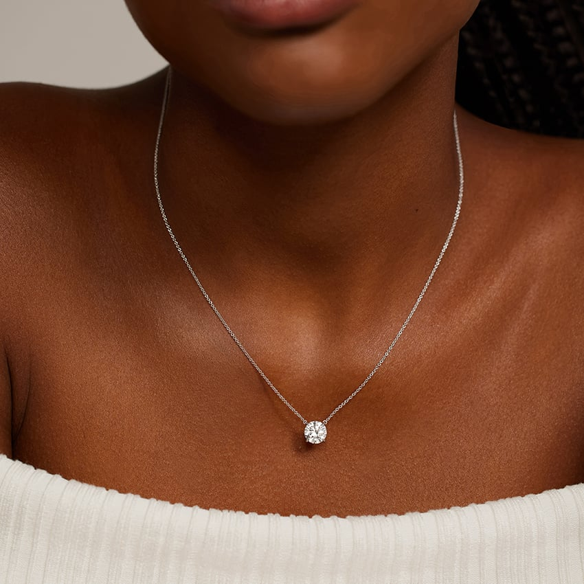 2 CTW Lab Grown Diamond Solitaire Pendant