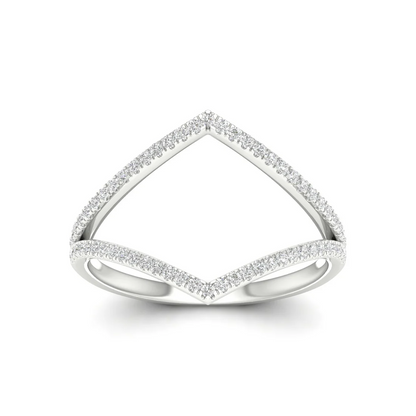 0.23Ctw Lab grown Diamond Vanki Wedding Band