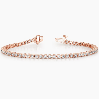 2CTW 7 inch Lab Grown Diamond Tennis Bracelet in Gold