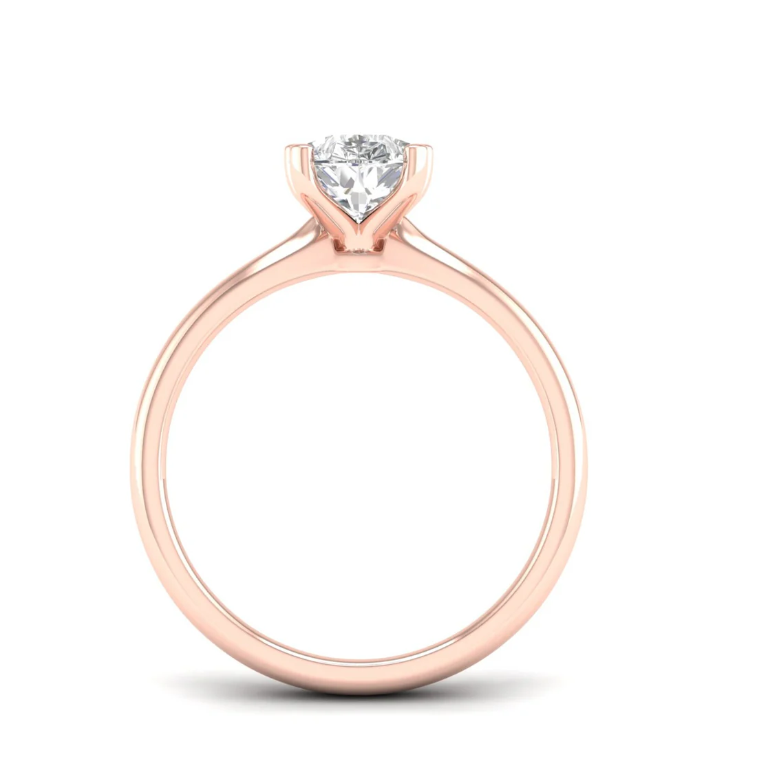 1.50 CTW Pear Cut Lab Grown Diamond Solitaire Ring