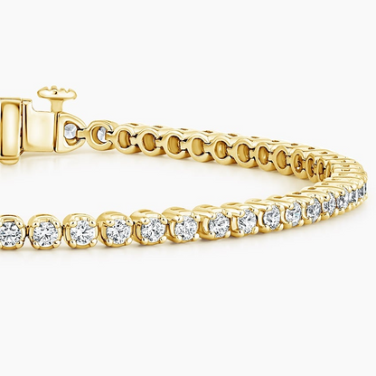 2CTW 7 inch Lab Grown Diamond Tennis Bracelet in Gold