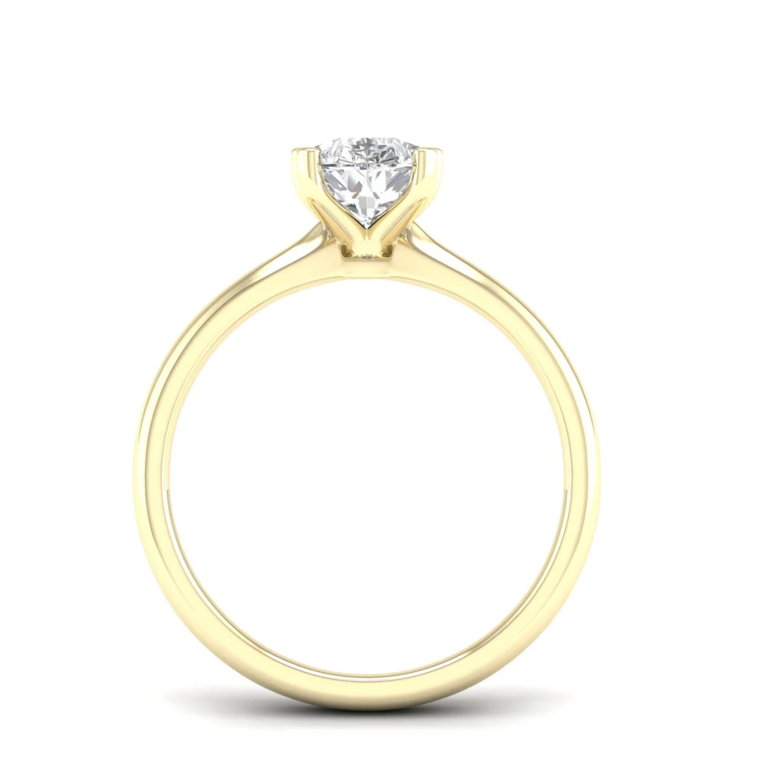 1.50 CTW Pear Cut Lab Grown Diamond Solitaire Ring