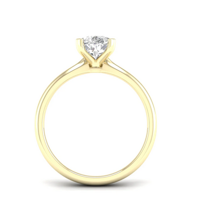 1.50 CTW Pear Cut Lab Grown Diamond Solitaire Ring