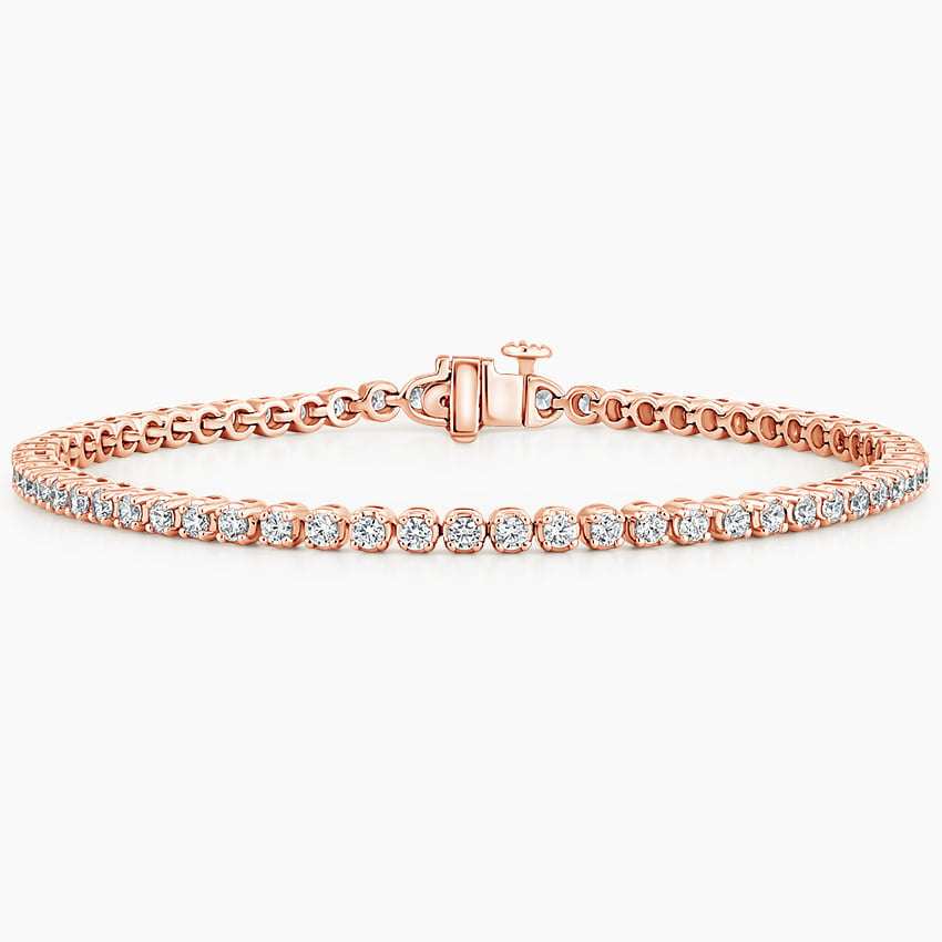 2CTW 7 inch Lab Grown Diamond Tennis Bracelet in Gold