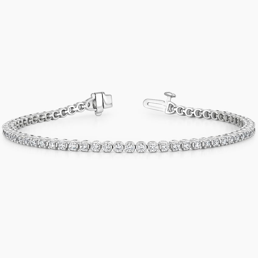 2CTW 7 inch Lab Grown Diamond Tennis Bracelet in Gold