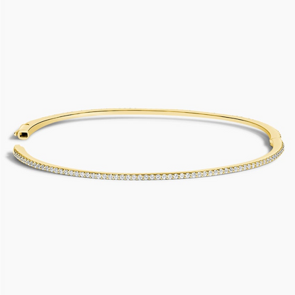 3/4CTW 6.5 inch Lab Grown Diamond Eternity Bangle Bracelet